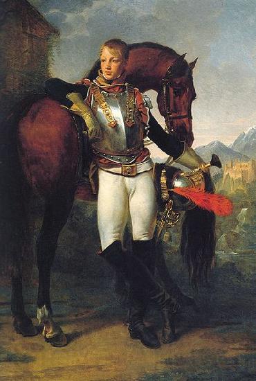 antoine jean gros Portrait du second lieutenant Charles Legrand France oil painting art